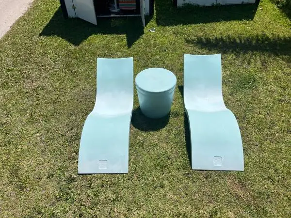Ledge loungers & cooler 3pce set