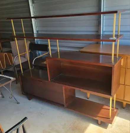 Vintage MCM Wall Shelf / Room Divider Mid Century Modern 12x60x52h