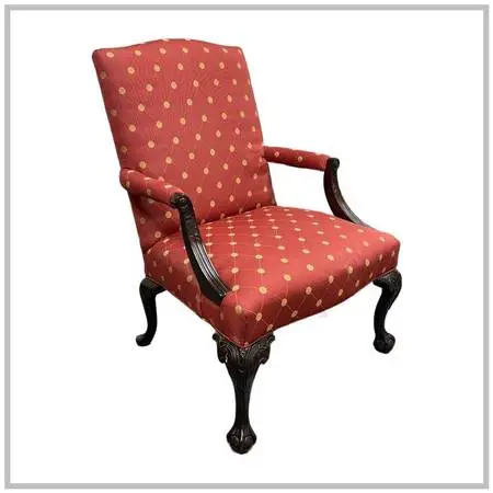 Sherrill Furniture Chippendale Style Claw Foot Armchair