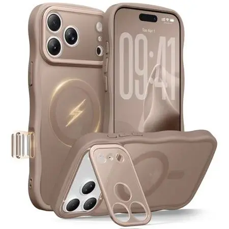 ☆ GolbinBox for iPhone 17 Pro Max Case with Stash Stand, Compatible wi
