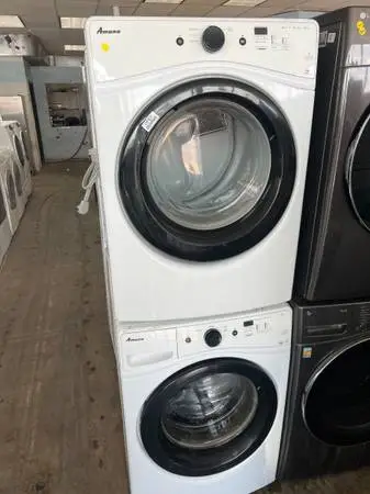 Amana front loader washer and dryer set