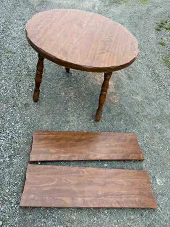 Kitchen table 42 across with 2 - 12 leaves