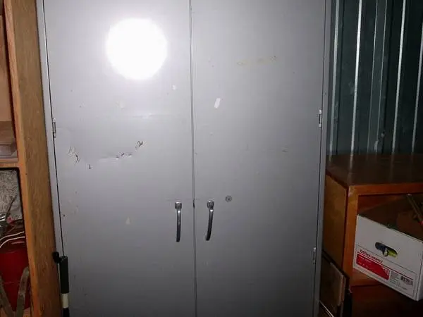 78 five shelf cabinet