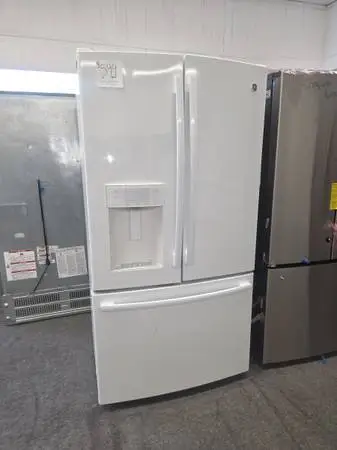 GE White French Door Refrigerator