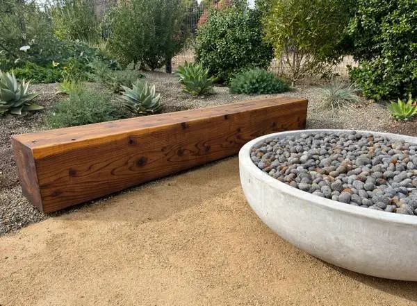 Custom Redwood or Cypress Fire Pit Benches