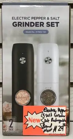 Electric Pepper & Salt Grinder Rechargeable Brand New