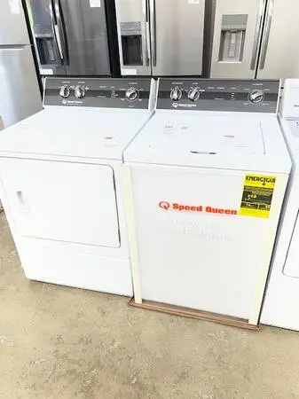 GSGV- NEW SPEED QUEEN TR3/DR3 WASHER AND DRYER SET W/ 3 YEAR WARRANTY