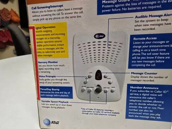 AT&T 1719 is a digital answering machine - 19 min of recording 🌻