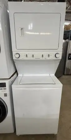 Frigidaire 27″ Electric Laundry Center FFLE2022MW1, White – Warranty