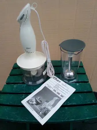 OSTER INSPIRE HAND BLENDER CHOPPER LIKE NEW & CLEAN PAID $50 SELL $10!
