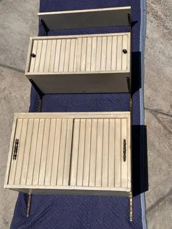 Modular Mid Century Modern Vintage MCM Woodland Floating Wall Unit