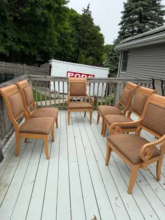 Complete Solid Wood 9-Piece Dining Set