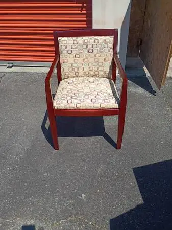 3 New Carolina House Mahogany Frame Accent Chairs