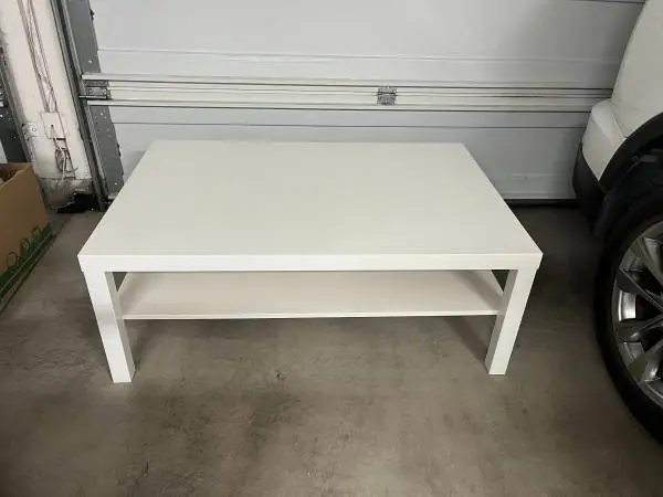 White coffee table