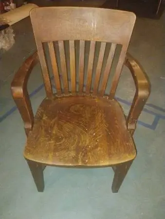 Sturdy solid wood chair