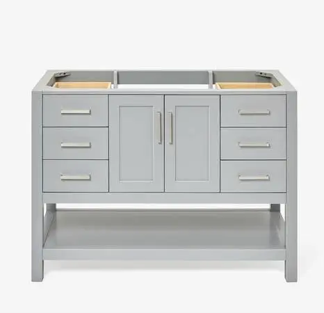 Ariel S048S-BC-GRY Magnolia 48 single sink base cabinet in grey