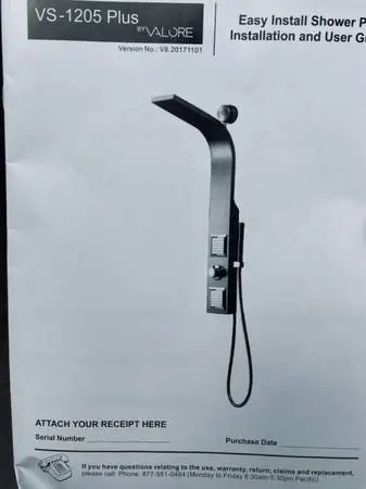 New VOLARE shower Panels, 2 available