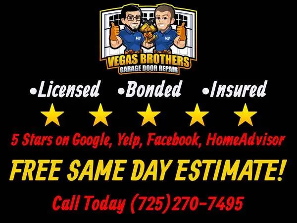 GARAGE DOOR REPAIR 🛠️ Vegas Brothers Same Day Service