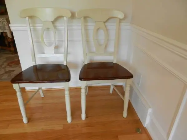 2 Nappoleon-Styled Dining Chairs Timeless Design Wide Seating