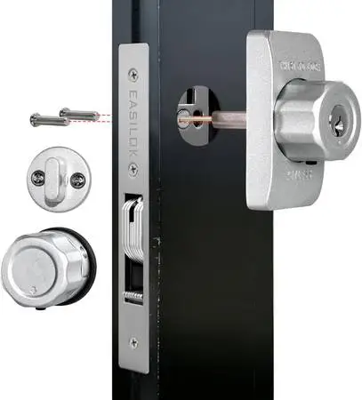 Mechanical Storefront Door Lock,Commercial Door Lock with Twist-to-Loc