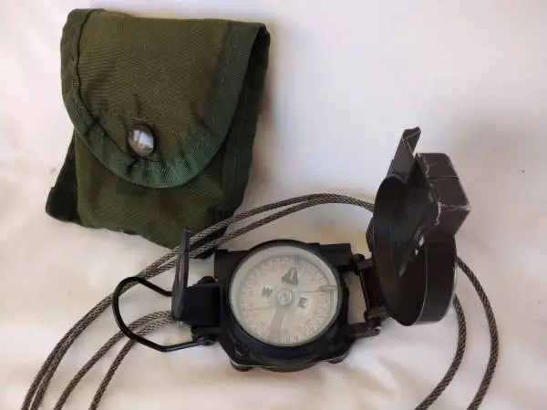 Vintage S&Y Sandy-183 US Military Compass Good Condition 1984