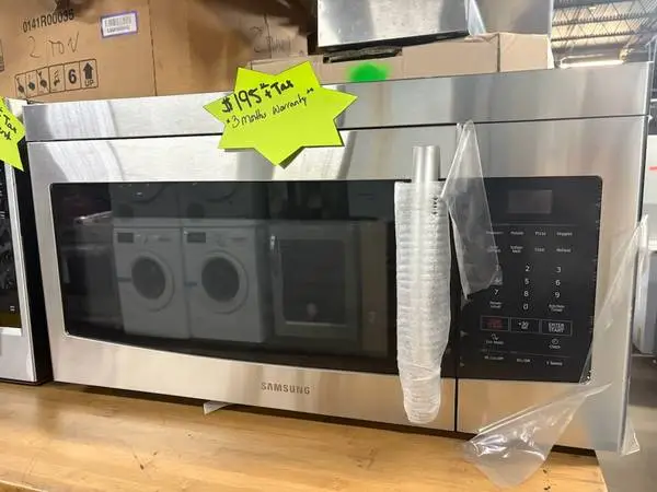 New out of the box Samsung Stainless Steel Microwave only $155
