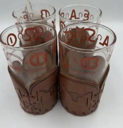Libby Bambo Western Leather Wrapped Glasses- (4) -2.5X4.5