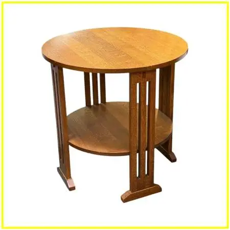 Stickley Mission Collection Round End Table. Estimated Price: $3,000