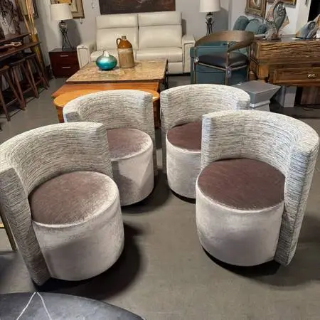 Mitchell Gold + Bob Williams Poppy Swivel Dining Chairs- Set of 4- 26X