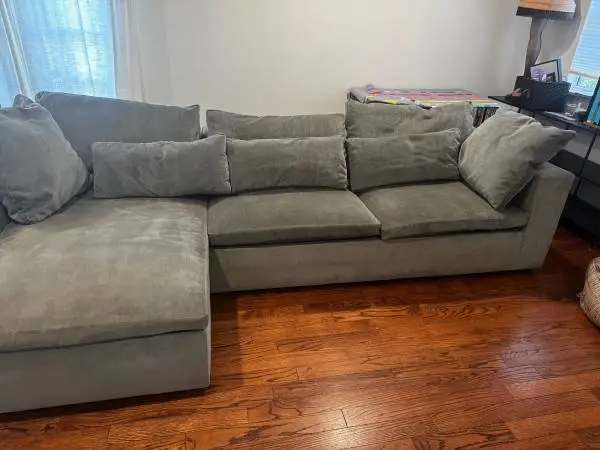 West Elm Harmony Sleep Sofa with storage chaise