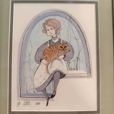 Lisa & Tiger - 10.5X13.5H
