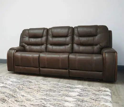 New reclining sofa with power recliners and power headrests - 2 colors