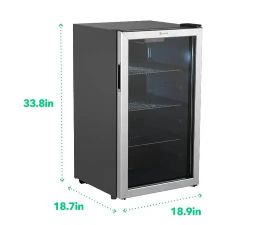 Beverage Refrigerator and Cooler - 110 to 130 Can Mini Fridge