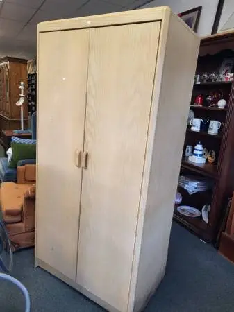 Blonde Closet for Hanging Clothes