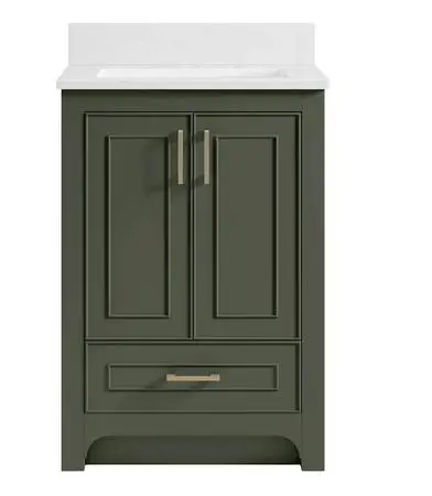 Miseno Lucerne 24 Free Standing Single Basin Vanity Set w/Stone Top