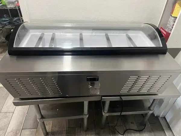 Koolmore Countertop Gelato Display Case with 6 Pans