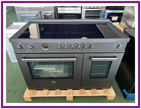 Bertazzoni Professional Series 48 In. Induction Range- Black Carbonio