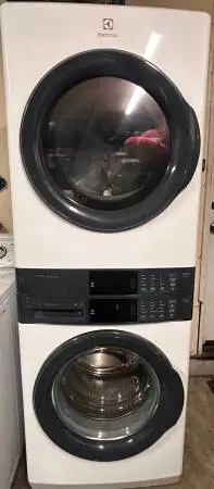 Almost New Electrolux Stack washer and electric dryer