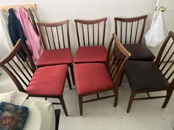 mcm mid century modern dining chairs Make Offer