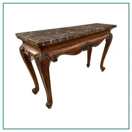 Hekman Furniture Company Console Table With Marble Top