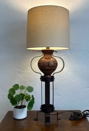 Rare Find - Wrought Iron Table Lamp By Pacific Coast Lightning