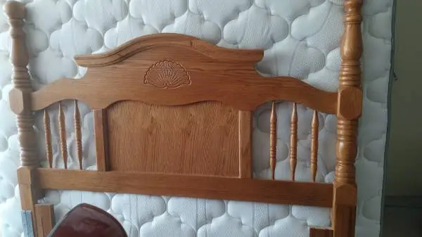 Headboard, footboard, box spring, mattress