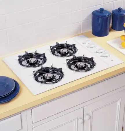 GE 30 White Gas Cooktop - JGP321EJ1WH