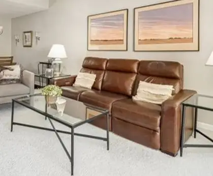 Leather couch