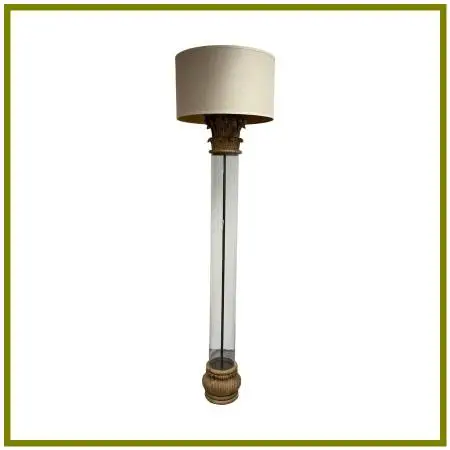 Restoration Hardware Corinthian Capital Acrylic Floor Lamp
