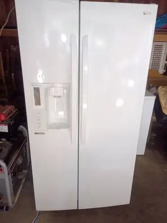 LG side by side refrigerator freezer.