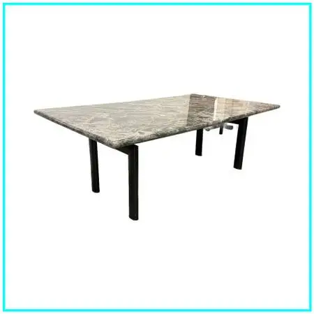 Le Corbusier Lc6 Tube D’avion Base + Bespoke Granite Top Dining Tabl
