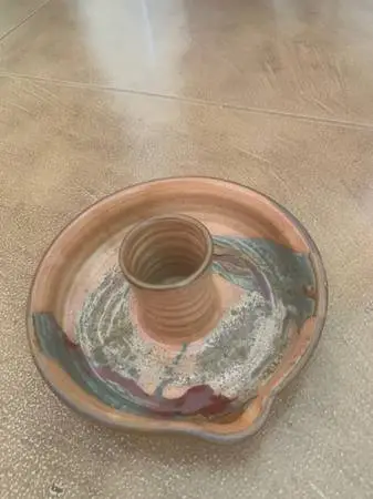 Beer Can Chicken Stoneware Pottery