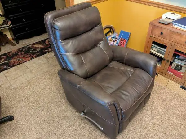 Leather recliner