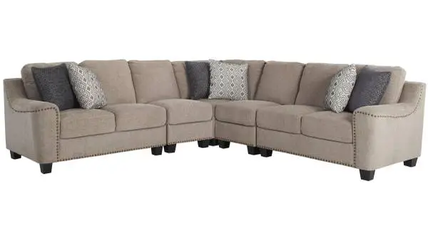 Beautiful Like New 5-pc. Caravan Sectional Sofa Furniture Classic Accented